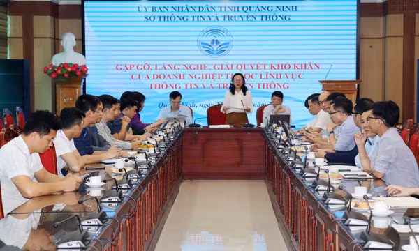 Sở TT&TT tỉnh tổ chức gặp mặt, giải quyết khó khăn của doanh nghiệp thuộc lĩnh vực thông tin và truyền thông