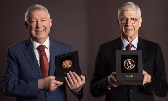 Sir Alex Ferguson và Arsene Wenger được Premier League vinh danh