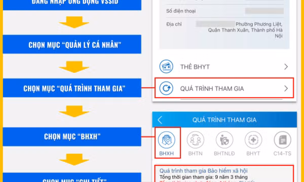 Hiển thị và gửi thông báo số tiền chưa đóng BHXH, BHTN trên ứng dụng VssID