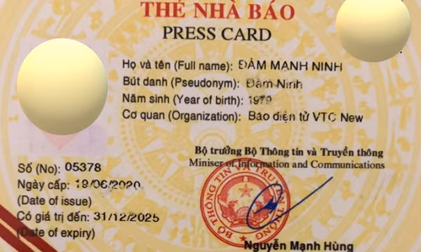 Mua thẻ Nhà báo giả 2,5 triệu đồng để “né” xử lý vi phạm giao thông