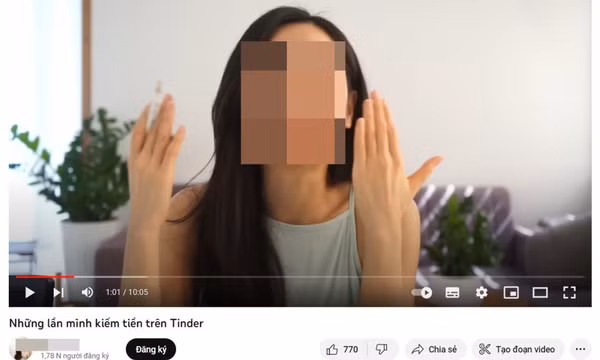 Nữ Youtuber gây phẫn nộ vì hướng dẫn không làm mà vẫn có ăn trên Tinder