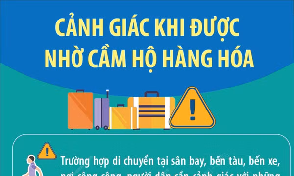 Bộ Công an khuyến cáo người dân cảnh giác khi được nhờ cầm hộ hàng hóa