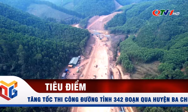 Tăng tốc thi công đường tỉnh 342 đoạn qua huyện Ba Chẽ