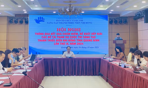 Đề xuất xếp giải cho 43 đề tài tham dự Cuộc thi Sáng tạo Thanh thiếu niên, nhi đồng tỉnh Quảng Ninh lần thứ IX