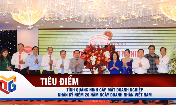 Tỉnh Quảng Ninh gặp mặt doanh nghiệp nhân kỷ niệm 20 năm ngày doanh nhân Việt Nam