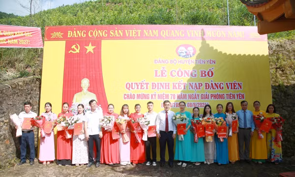 Tiên Yên: Chú trọng tạo nguồn phát triển đảng viên