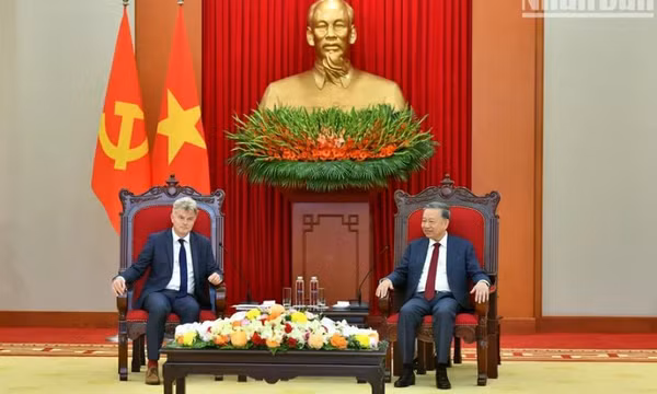 Tổng Bí thư Tô Lâm tiếp Đoàn Bí thư toàn quốc Đảng Cộng sản Pháp