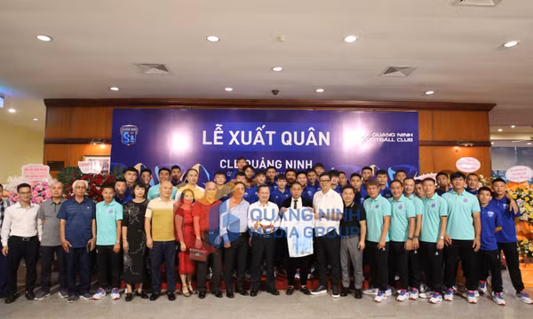 Lễ xuất quân đội bóng đá Quảng Ninh FC tham gia giải hạng Ba quốc gia, tháng 10-2024