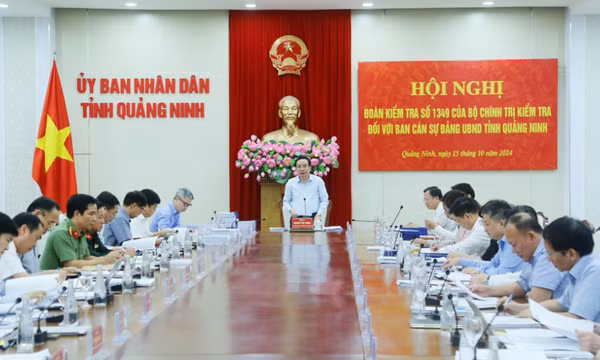  Đoàn kiểm tra của Bộ Chính trị làm việc với Ban cán sự Đảng UBND tỉnh, BTV Đảng ủy Than Quảng Ninh