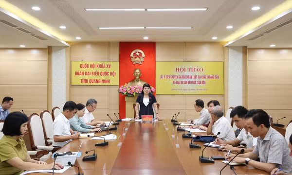 Đoàn ĐBQH tỉnh lấy ý kiến tham gia dự án Luật Di sản văn hóa (sửa đổi)