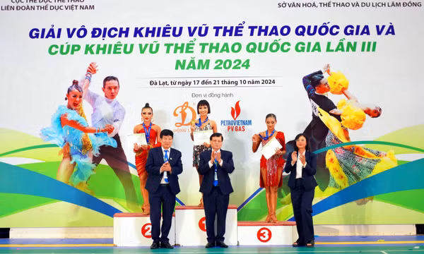 Quảng Ninh giành 8 HCV Giải VĐ Khiêu vũ thể thao quốc gia 2024