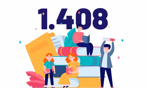 1.408 - là số thôn, khu đăng ký danh hiệu "Cộng đồng học tập" trên toàn tỉnh