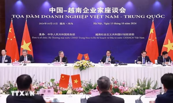 Việt Nam-Trung Quốc thúc đẩy hợp tác về hạ tầng, kinh tế số, tài chính