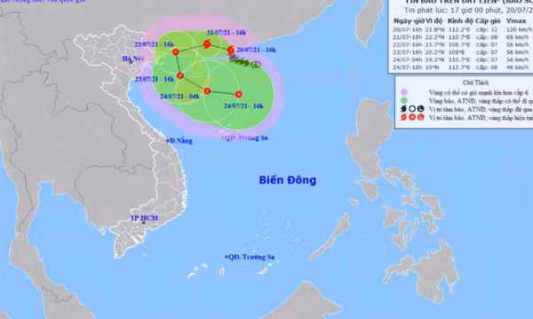 Bão giật cấp 14 đổ bộ vào tỉnh Quảng Đông (Trung Quốc)