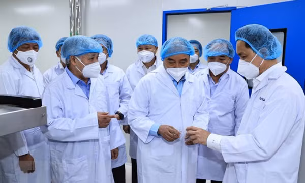 Chủ tịch nước thăm doanh nghiệp sản xuất vaccine Nanocovax