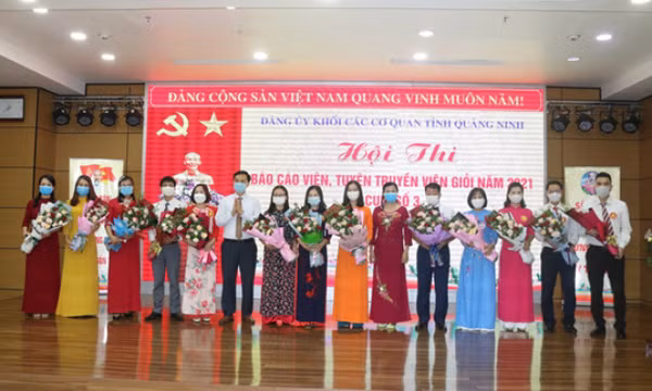 Đảng uỷ Khối các cơ quan tỉnh: Hoàn thành Hội thi báo cáo viên, tuyên truyền viên cấp cụm