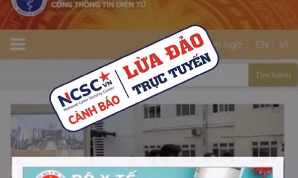 Cảnh báo việc lừa tiền cứu trợ trên trang thông tin giả mạo Bộ Y tế