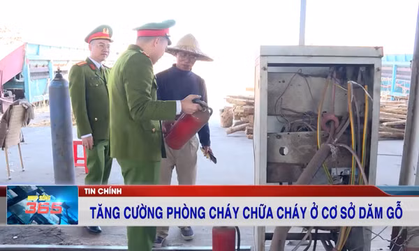Tăng cường phòng cháy chữa cháy ở cơ sở dăm gỗ