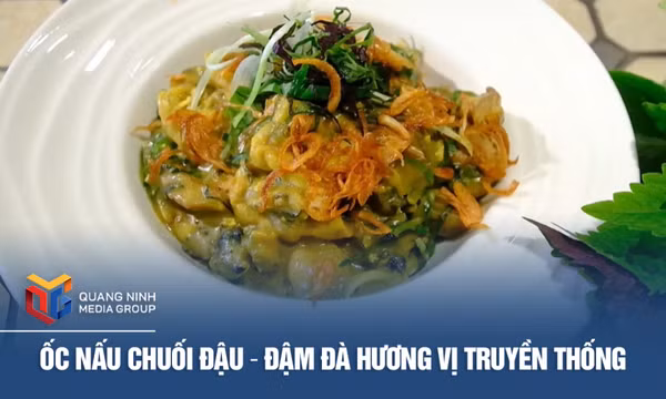 Ốc nấu chuối đậu – Đậm đà hương vị truyền thống