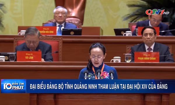Đại biểu Đảng bộ tỉnh Quảng Ninh tham luận tại Đại hội XIV của Đảng