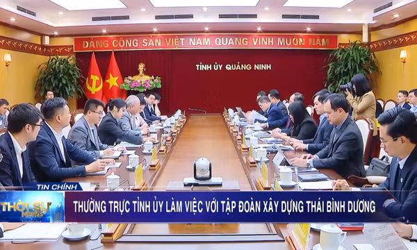 Thường trực Tỉnh ủy làm việc với Tập đoàn xây dựng Thái Bình Dương