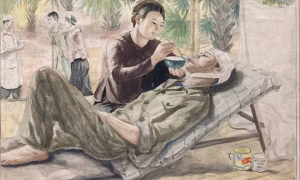 Tranh khắc họa thời kỳ kháng chiến chống Pháp