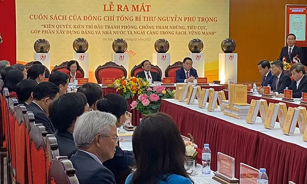 Ra mắt cuốn sách của Tổng Bí thư về phòng, chống tham nhũng, tiêu cực