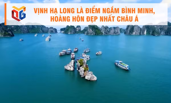 Vịnh Hạ Long là điểm ngắm bình minh, hoàng hôn đẹp nhất châu Á