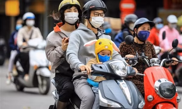 Bắc Bộ trời chuyển rét, trời nhiều mây, có mưa rải rác