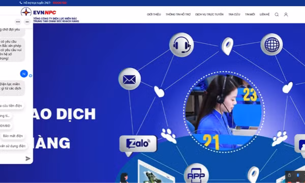 Hệ thống Chatbot áp dụng trí tuệ nhân tạo AI: Gắn kết khách hàng với ngành điện 