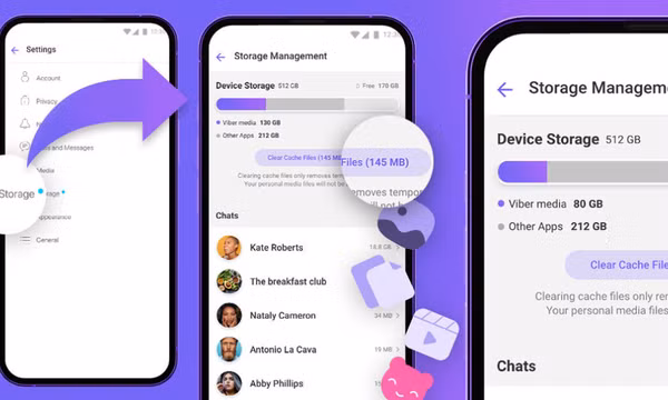 Người dùng Viber đã có thể sử dụng tính năng lưu trữ dung lượng mới
