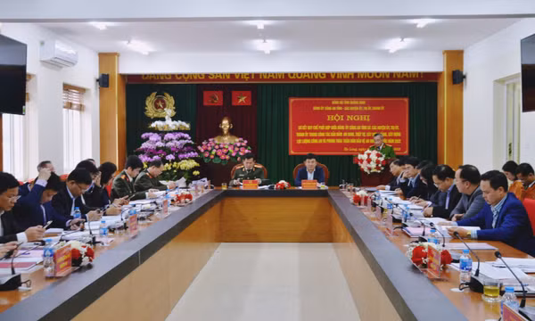 Sơ kết quy chế phối hợp giữa Đảng ủy Công an tỉnh với cấp ủy các địa phương năm 2022