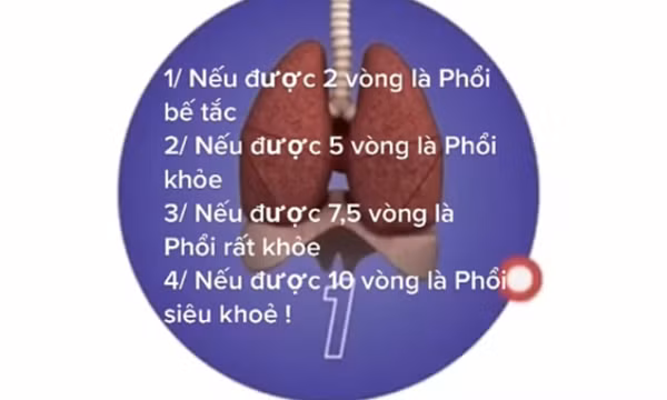Hiểm họa từ trào lưu nín thở kiểm tra phổi