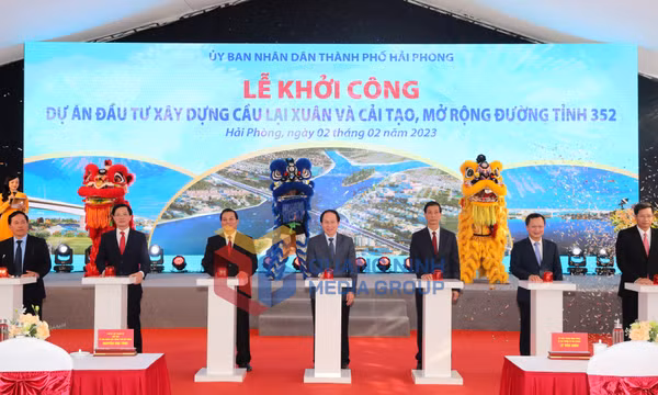 Dự án cầu Lại Xuân nối Quảng Ninh - Hải Phòng, tháng 1-2023