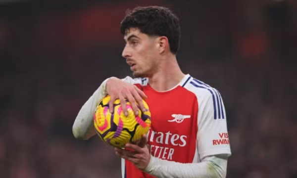 Arteta thận trọng với sức khỏe của Kai Havertz