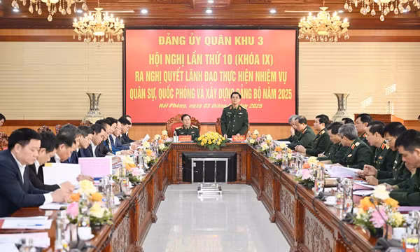 Đảng ủy Quân khu 3: Ra nghị quyết lãnh đạo thực hiện nhiệm vụ quân sự, quốc phòng và xây dựng Đảng bộ năm 2025