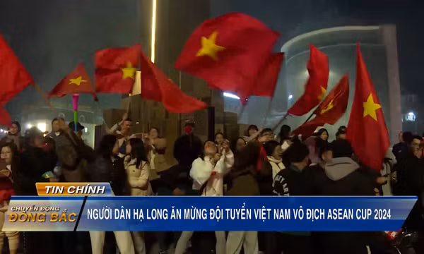 Người dân Hạ Long mừng đội tuyển Việt Nam vô địch ASEAN Cup 2024