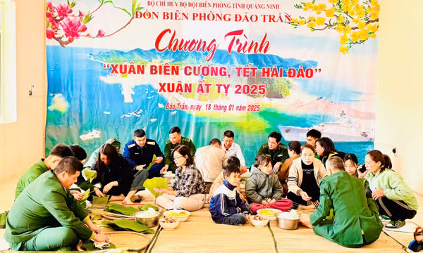 Đồn Biên phòng đảo Trần tổ chức Chương trình “Xuân biên cương, Tết hải đảo Xuân Ất Tỵ 2025”