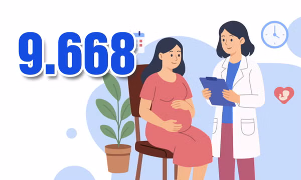 9.668 - là số phụ nữ mang thai được tầm soát bệnh từ đầu năm đến nay tại Quảng Ninh