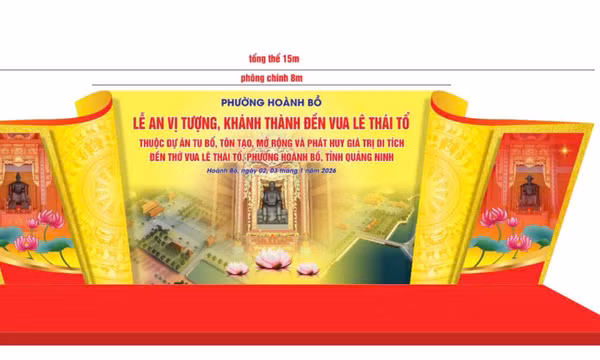 Ngày 3/1/2026 sẽ diễn ra Lễ khánh thành Đền thờ Vua Lê Thái Tổ