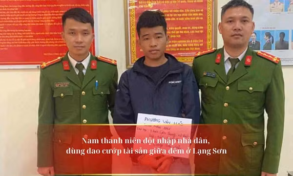 Nam thanh niên dùng dao khống chế chủ nhà, cướp hơn 4 triệu đồng ở Lạng Sơn