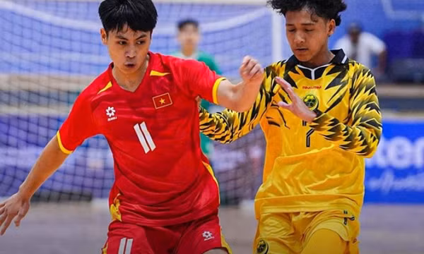 U19 futsal Việt Nam thắng đậm Brunei 18-0 ở giải Đông Nam Á