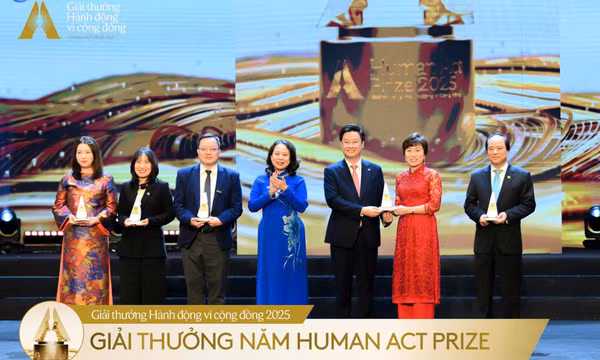 Quỹ Thiện Tâm được vinh danh hạng mục cao nhất trong lễ trao giải thưởng hành động vì cộng đồng 2025