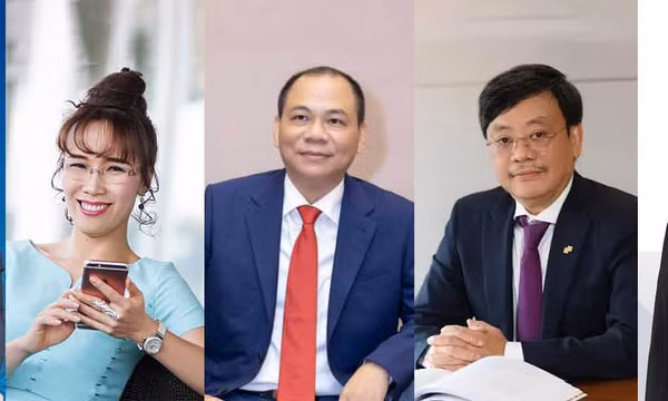 5 tỉ phú giàu nhất Việt Nam sở hữu khối tài sản hơn 36 tỉ USD