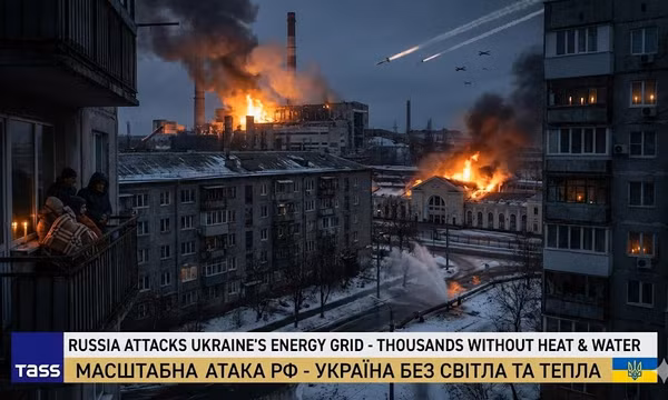 Nga tấn công quy mô lớn vào cơ sở năng lượng của Ukraine - Hàng nghìn hộ dân Ukraine mất nước và năng lượng sưởi ấm
