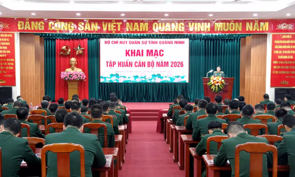 Bộ CHQS tỉnh: Khai mạc tập huấn cán bộ năm 2026