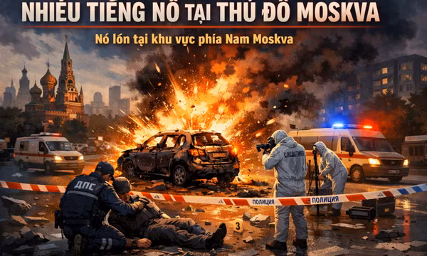 Nga: Nhiều tiếng nổ tại thủ đô Moskva