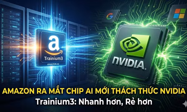 Trí tuệ nhân tạo: Amazon ra mắt chip AI mới thách thức thế thống trị của Nvidia