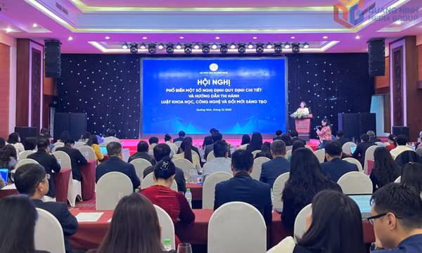 Hội nghị phổ biến các nghị định, hướng dẫn thi hành Luật Khoa học, công nghệ và đổi mới sáng tạo