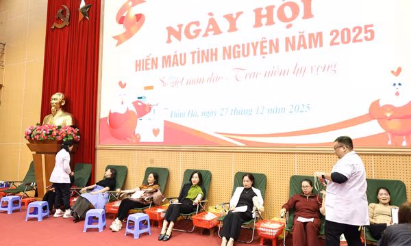 Xã Đầm Hà tổ chức Ngày hội hiến máu tình nguyện năm 2025